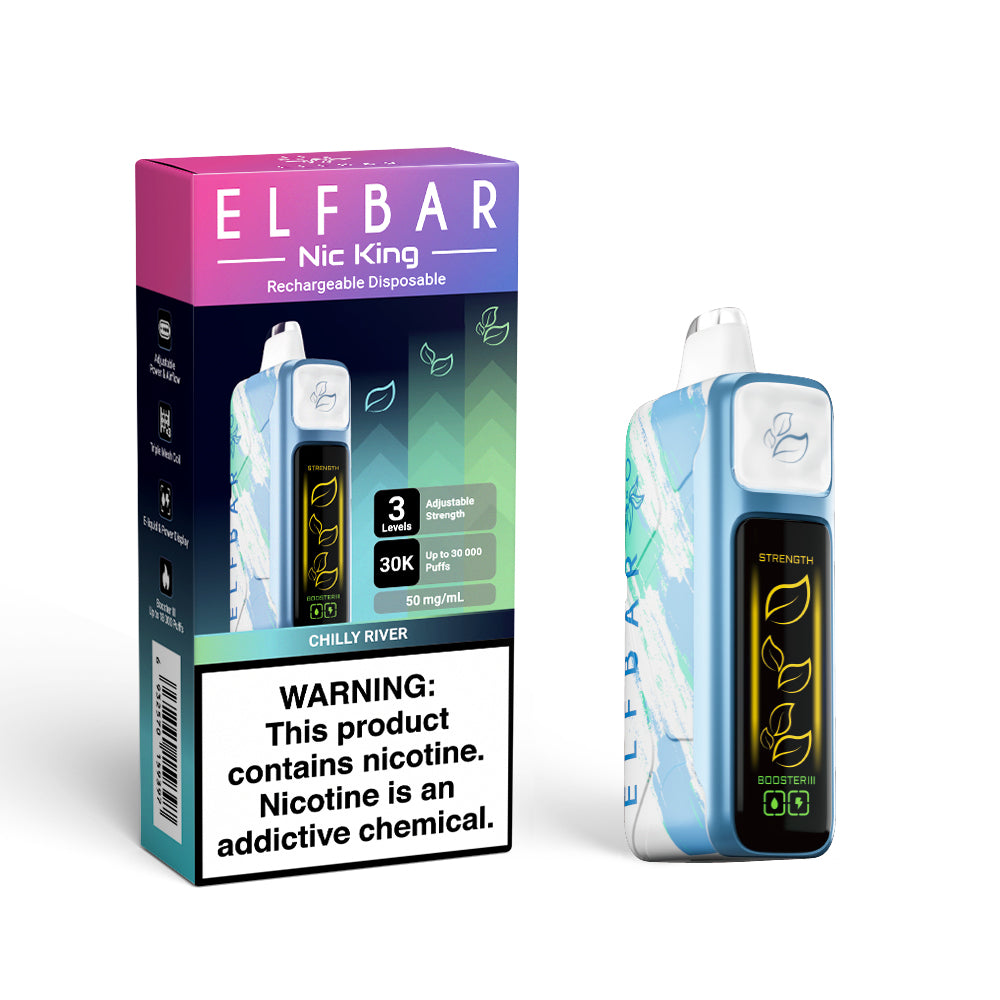 ELF BAR Nic King 30K Puffs Wiederaufladbares Einweg Kit (30000 Puffs) - 💥 Nehme 5 Zahle NUR 4! + Ab einem Einkauf von 100€ 2 Mystery Gratis💥