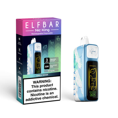 ELF BAR Nic King 30K Puffs Wiederaufladbares Einweg Kit (30000 Puffs) - 💥 Nehme 5 Zahle NUR 4! + Ab einem Einkauf von 100€ 2 Mystery Gratis💥