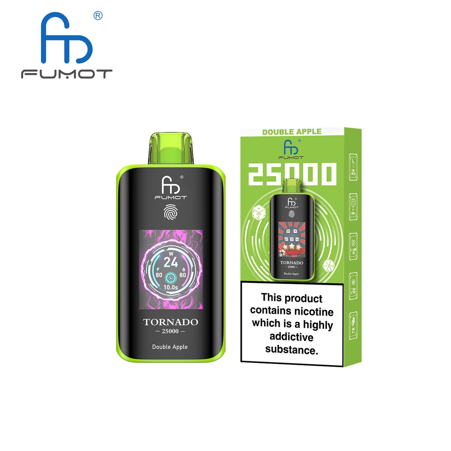 [Clearance Sale] Fumot Randm Tornado 25000 25K Puffs Wiederaufladbares Einweg Kit (Touch Switch) - 💥 Nehme 4 Zahle NUR 3! + Ab einem Einkauf von 120€ 2 Mystery Gratis💥