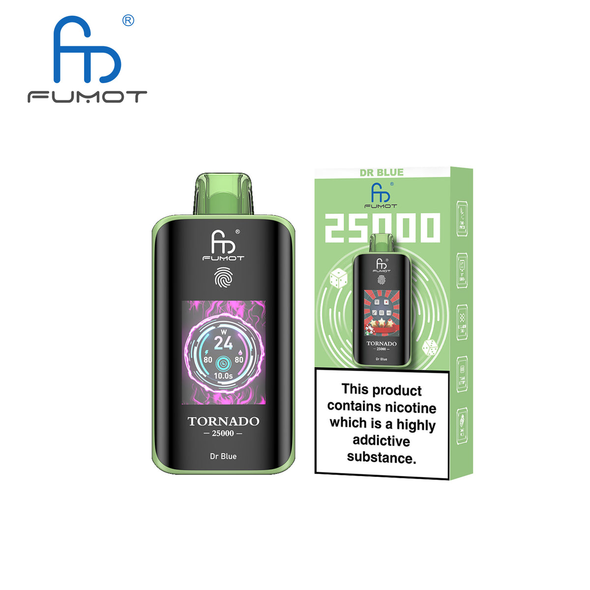 [Clearance Sale] Fumot Randm Tornado 25000 25K Puffs Wiederaufladbares Einweg Kit (Touch Switch) - 💥 Nehme 4 Zahle NUR 3! + Ab einem Einkauf von 120€ 2 Mystery Gratis💥