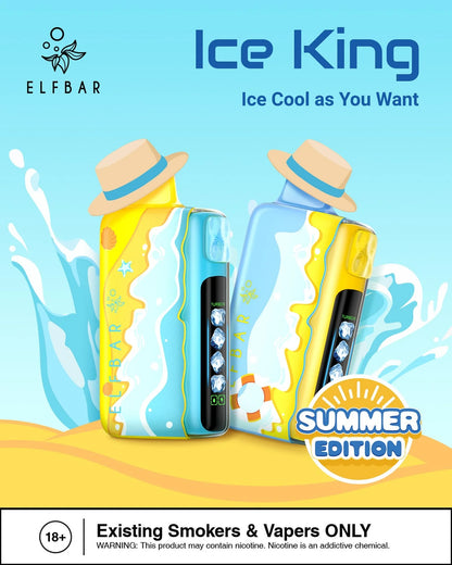 ELF BAR Ice King 40K 40000 Puffs Einweg Kit - Summer Edition - 💥 Nehme 5 Zahle NUR 4! + Ab einem Einkauf von 100€ 2 Mystery Gratis💥