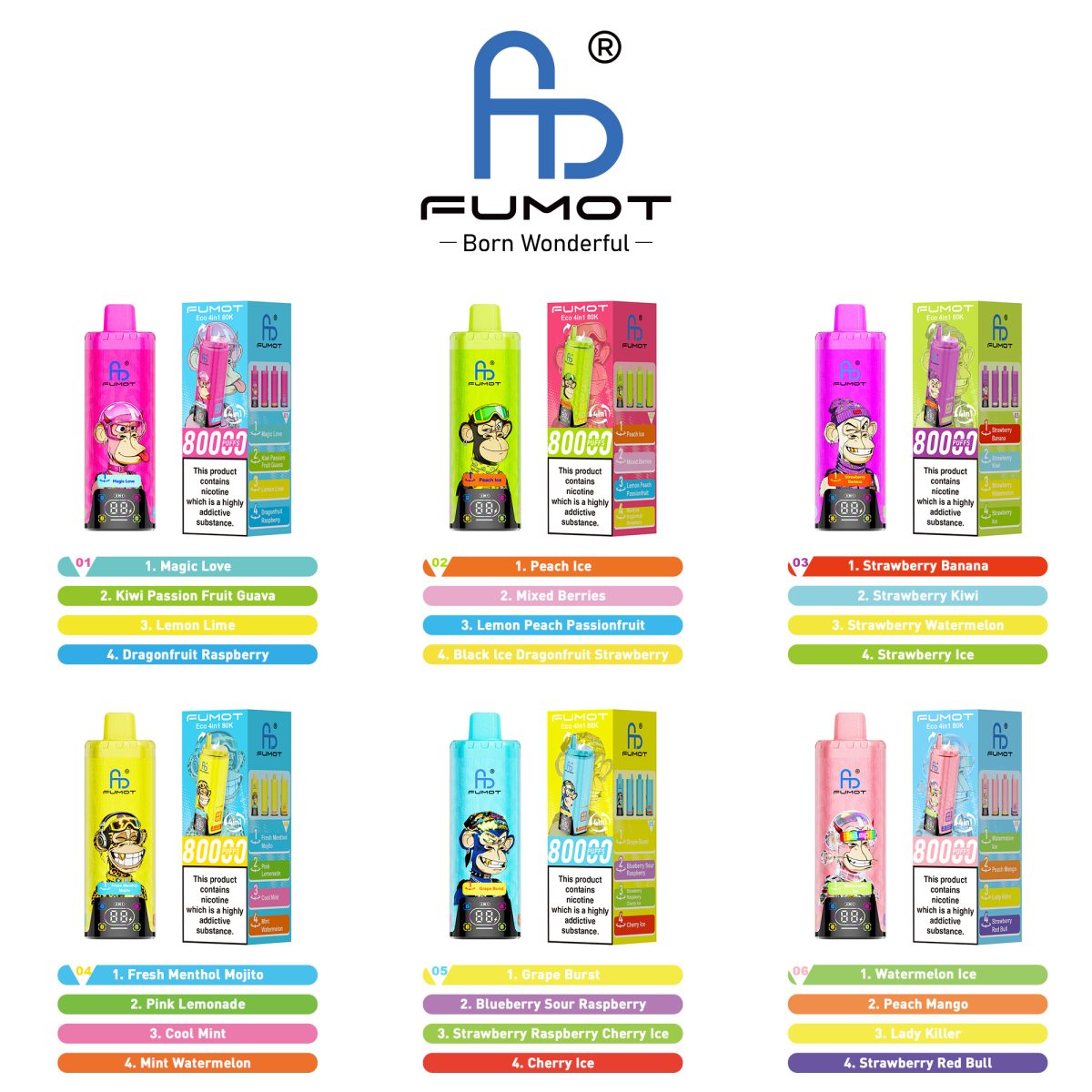 Fumot Eco 4in1 80K Puffs Einweg Kit