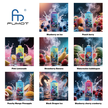Fumot Leopard 40K Digital Display RGB Lights Einweg Kit (40000 Puffs) - 💥 Nehme 5 Zahle NUR 4! + Ab einem Einkauf von 100€ 2 Mystery Gratis💥