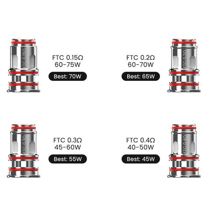 Fumytech FTC Coil für Gotank, Dragon Ball Verdampfer (4 Stück/Packung)