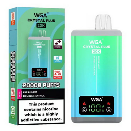 WGA Crystal Plus 20000 Puffs 2-in-1 Wiederaufladbares Einweg Kit - 📢EXKLUSIVES ANGEBOT - Nehme 4 Zahle NUR 3 an der Kasse!+Ab einem Einkauf von 100€ 1 Mystery Vapes Gratis📢
