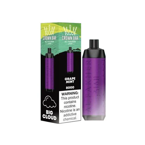 [Clearance Sale] Al Fakher Crown Bar Big Cloud 8000 Puffs Wiederaufladbares Einweg Kit DTL - 📢EXKLUSIVES ANGEBOT - Nehme 5 Zahle NUR 4 an der Kasse!+Ab einem Einkauf von 100€ 2 Mystery Vapes Gratis📢