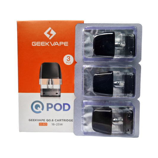 Geekvape Q Ersatz Pod Cartridge für Sonder Q/ Q Lite,Wenax Q/Mini/ Pro, AQ Kit, Digi-Q, Aegis Hero Q Kit Wenax Q Ultra, Digi Q Vista 3ml/2ml 3 Stück / Packung