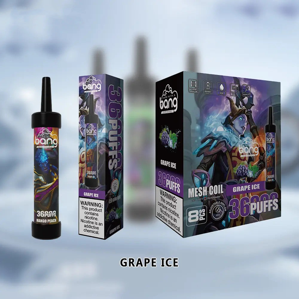 Bang 36000 Puffs Wiederaufladbares DTL Einweg Kit - 📢EXKLUSIVES ANGEBOT - Nehme 4 Zahle NUR 3 an der Kasse!+Ab einem Einkauf von 100€ 2 Mystery Vapes Gratis📢