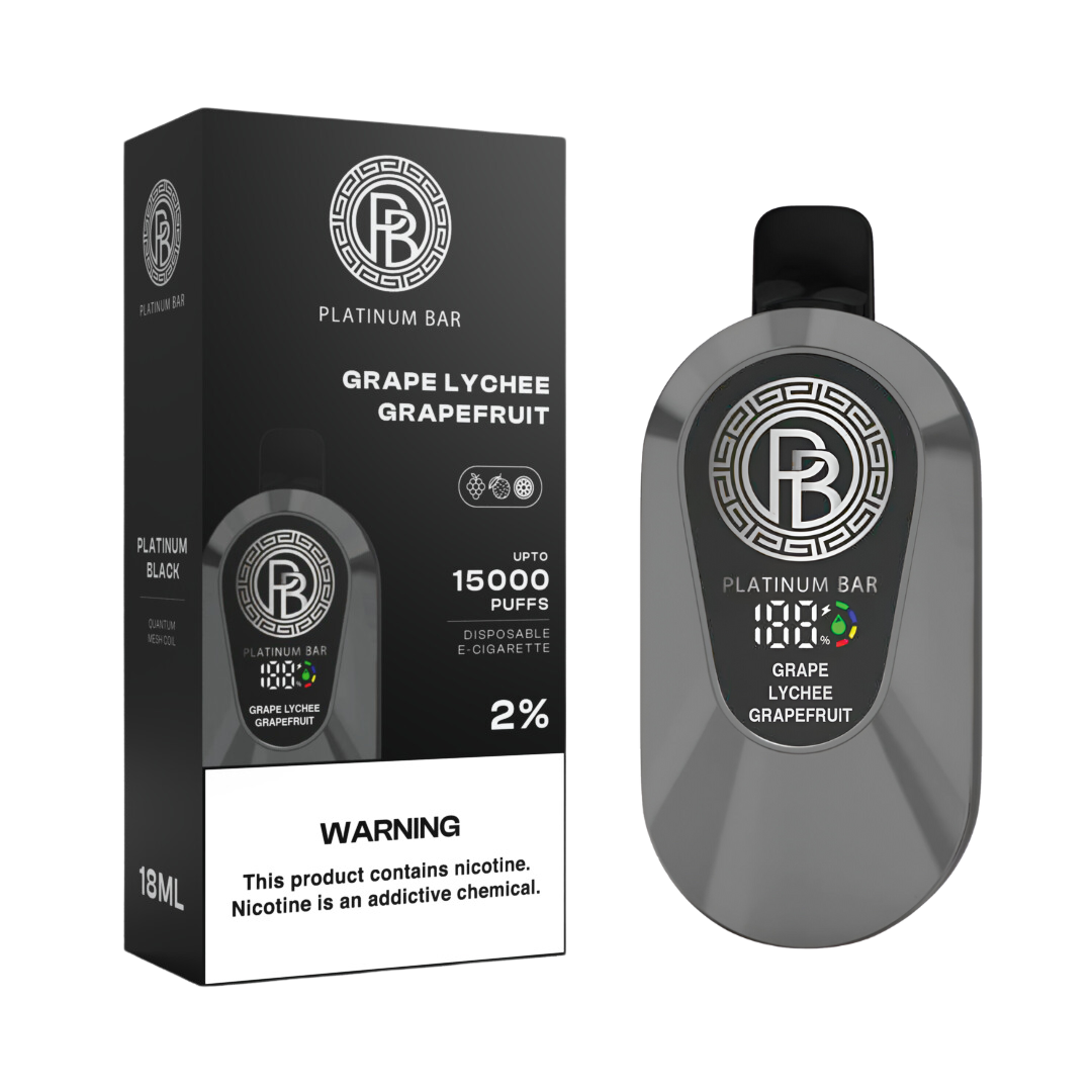 Platinum Bar 15000 Puffs Wiederaufladbares Einweg Kit - 📢EXKLUSIVES ANGEBOT - Nehme 4 Zahle NUR 3! + Ab einem Einkauf von 120€ 1 Mystery Vapes Gratis + Kostenloser Versand 📢