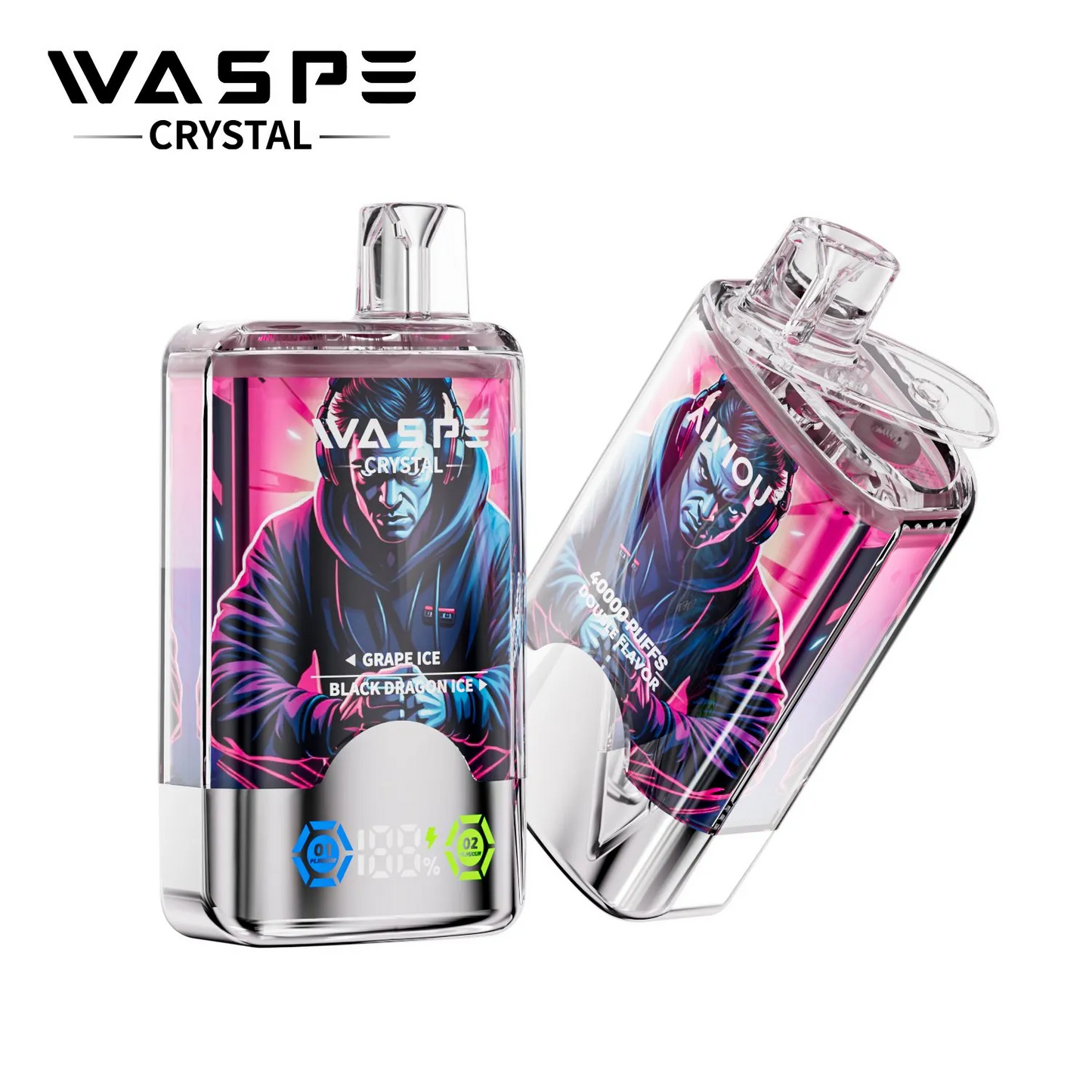 WASPE Crystal 40000 Puffs 40K Einweg Kit (Double Flavor)