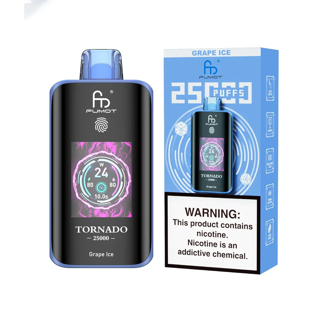 [Clearance Sale] Fumot Randm Tornado 25000 Puff Wiederaufladbares Einweg Kit (Touch Switch) - 📢EXKLUSIVES ANGEBOT - Nehme 4 Zahle NUR 3! + Ab einem Einkauf von 120€ 1 Mystery Vapes Gratis + Kostenloser Versand 📢