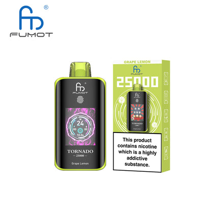 [Clearance Sale] Fumot Randm Tornado 25000 25K Puffs Wiederaufladbares Einweg Kit (Touch Switch) - 💥 Nehme 4 Zahle NUR 3! + Ab einem Einkauf von 120€ 2 Mystery Gratis💥