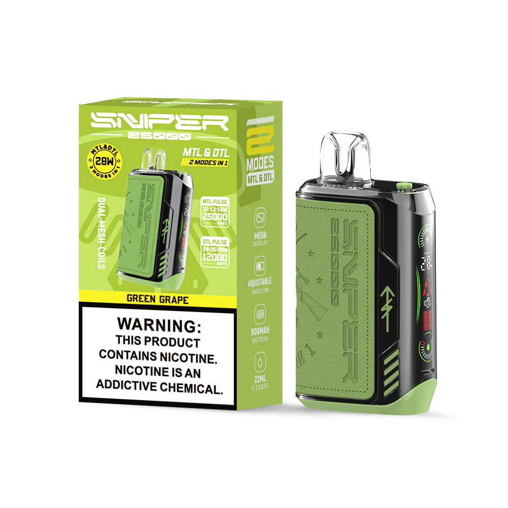 Vapmod Sniper 25000 Puffs Wiederaufladbares Einweg Kit