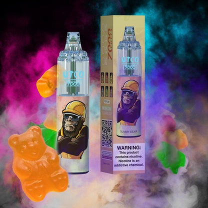 UTCO Gorilla 7000 Einweg E-Zigarette Disposable Kit Wiederaufladbar - Kaufen Sie 3 Stück und erhalten Sie 1 Stück zusätzlich als Geschenk (Produkte und Geschmacksrichtungen sind zufällig)