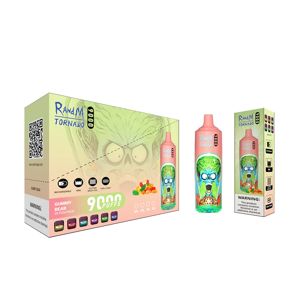 Fumot RandM Tornado 9000 Puffs Wiederaufladbares Einweg Disposable Kit 18ml (20mg)- 💥 Nehme 5 Zahle NUR 4! + Ab einem Einkauf von 100€ 2 Mystery Gratis💥