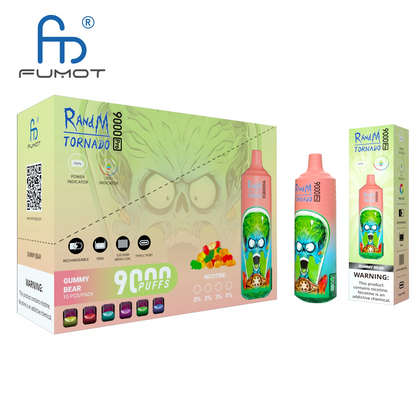 Randm Tornado 9000 Pro 9000 Puffs Wiederaufladbares Einweg Kit