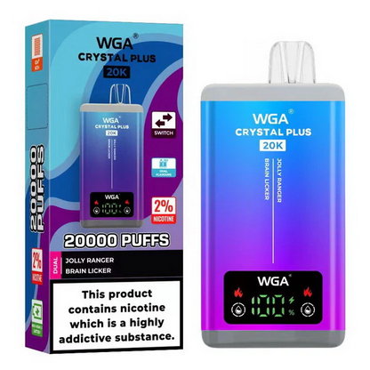 WGA Crystal Plus 20000 Puffs 2-in-1 Wiederaufladbares Einweg Kit - 📢EXKLUSIVES ANGEBOT - Nehme 4 Zahle NUR 3 an der Kasse!+Ab einem Einkauf von 100€ 1 Mystery Vapes Gratis📢
