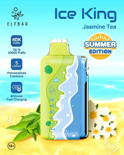 ELF BAR Ice King 40K 40000 Puffs Einweg Kit - Summer Edition - 💥 Nehme 5 Zahle NUR 4! + Ab einem Einkauf von 100€ 2 Mystery Gratis💥