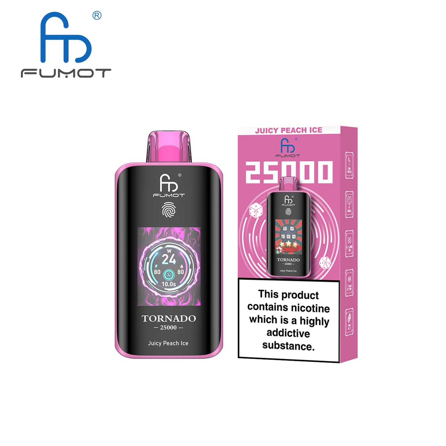 [Clearance Sale] Fumot Randm Tornado 25000 25K Puffs Wiederaufladbares Einweg Kit (Touch Switch) - 💥 Nehme 4 Zahle NUR 3! + Ab einem Einkauf von 120€ 2 Mystery Gratis💥