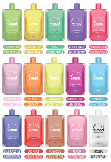 Komodo Vmod 10000 Puffs Wiederaufladbares Einweg Disposable Kit 850mAh (10 Stück/Packung)