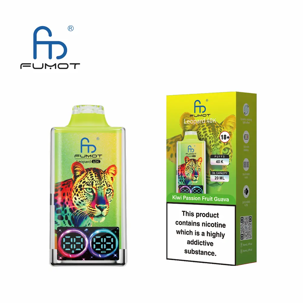 Fumot Leopard 40K Digital Display RGB Lights Einweg Kit (40000 Puffs) - 💥 Nehme 5 Zahle NUR 4! + Ab einem Einkauf von 100€ 2 Mystery Gratis💥