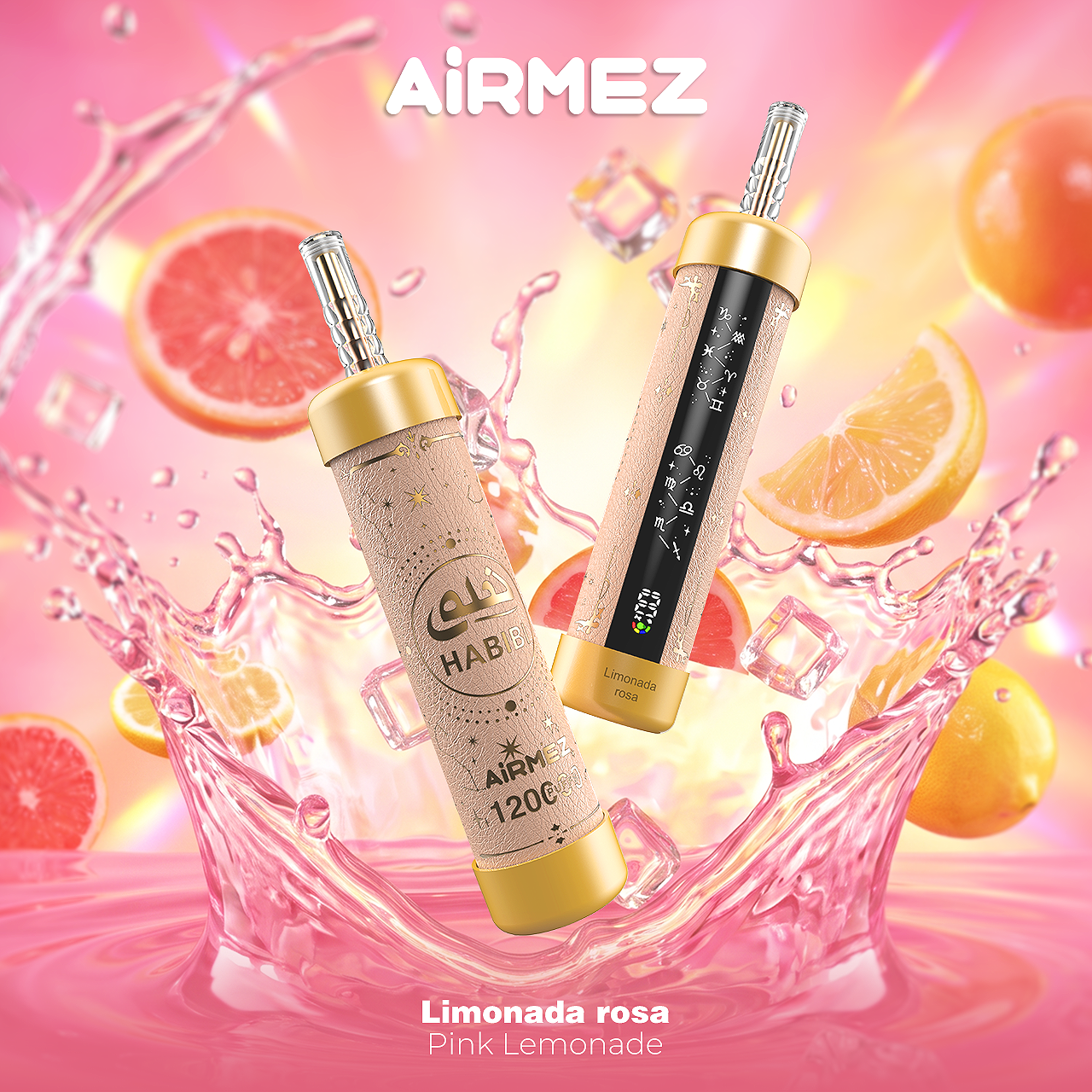 Airmez HABIBI 120K 120000 Puffs Shisha Hookah Wiederaufladbares Einweg Kit - 💥 Nehme 4 Zahle NUR 3! + Ab einem Einkauf von 120€ 2 Mystery Gratis💥