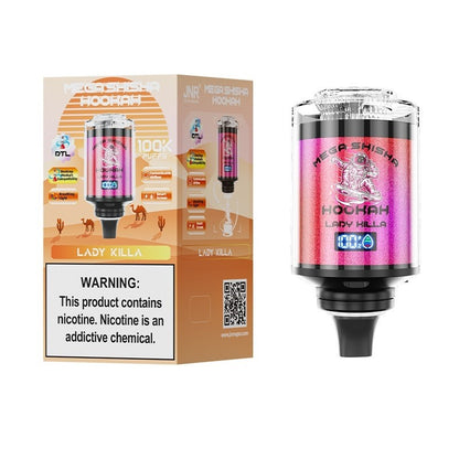 JNR Mega Shisha Hookah 100K Wiederaufladbares Einweg Kit 60ml - 💥 Nehme 4 Zahle NUR 3! + Ab einem Einkauf von 100€ 2 Mystery Gratis💥