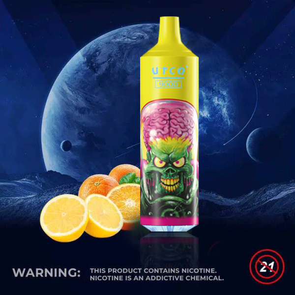 UTCO Aliens 9000 Einweg E-Zigarette Disposable Kit wiederaufladbar - Kaufen Sie 3 Stück und erhalten Sie 1 Stück zusätzlich als Geschenk (Produkte und Geschmacksrichtungen sind zufällig)