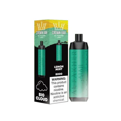 [Clearance Sale] Al Fakher Crown Bar Big Cloud 8000 Puffs Wiederaufladbares Einweg Kit DTL - 📢EXKLUSIVES ANGEBOT - Nehme 5 Zahle NUR 4 an der Kasse!+Ab einem Einkauf von 100€ 2 Mystery Vapes Gratis📢