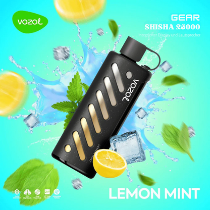 Vozol GEAR SHISHA 25000 Puffs Einweg Kit - 💥 Nehme 5 Zahle NUR 4! + Ab einem Einkauf von 100€ 2 Mystery Gratis💥