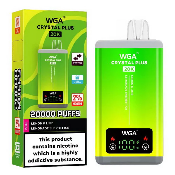 WGA Crystal Plus 20000 Puffs 2-in-1 Wiederaufladbares Einweg Kit - 📢EXKLUSIVES ANGEBOT - Nehme 4 Zahle NUR 3 an der Kasse!+Ab einem Einkauf von 100€ 1 Mystery Vapes Gratis📢