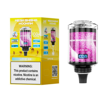 JNR Mega Shisha Hookah 100K Wiederaufladbares Einweg Kit 60ml - 💥 Nehme 4 Zahle NUR 3! + Ab einem Einkauf von 100€ 2 Mystery Gratis💥