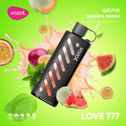 Vozol GEAR SHISHA 25000 Puffs Einweg Kit - 💥 Nehme 5 Zahle NUR 4! + Ab einem Einkauf von 100€ 2 Mystery Gratis💥