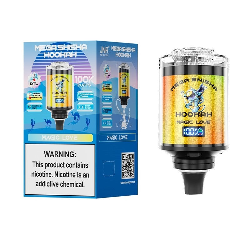 JNR Mega Shisha Hookah 100K Wiederaufladbares Einweg Kit 60ml - 💥 Nehme 4 Zahle NUR 3! + Ab einem Einkauf von 100€ 2 Mystery Gratis💥