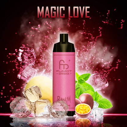 Fumot RandM Shisha 10000 DTL Wiederaufladbares Einweg Vape Kit- 💥 Nehme 5 Zahle NUR 4! + Ab einem Einkauf von 100€ 2 Mystery Gratis💥