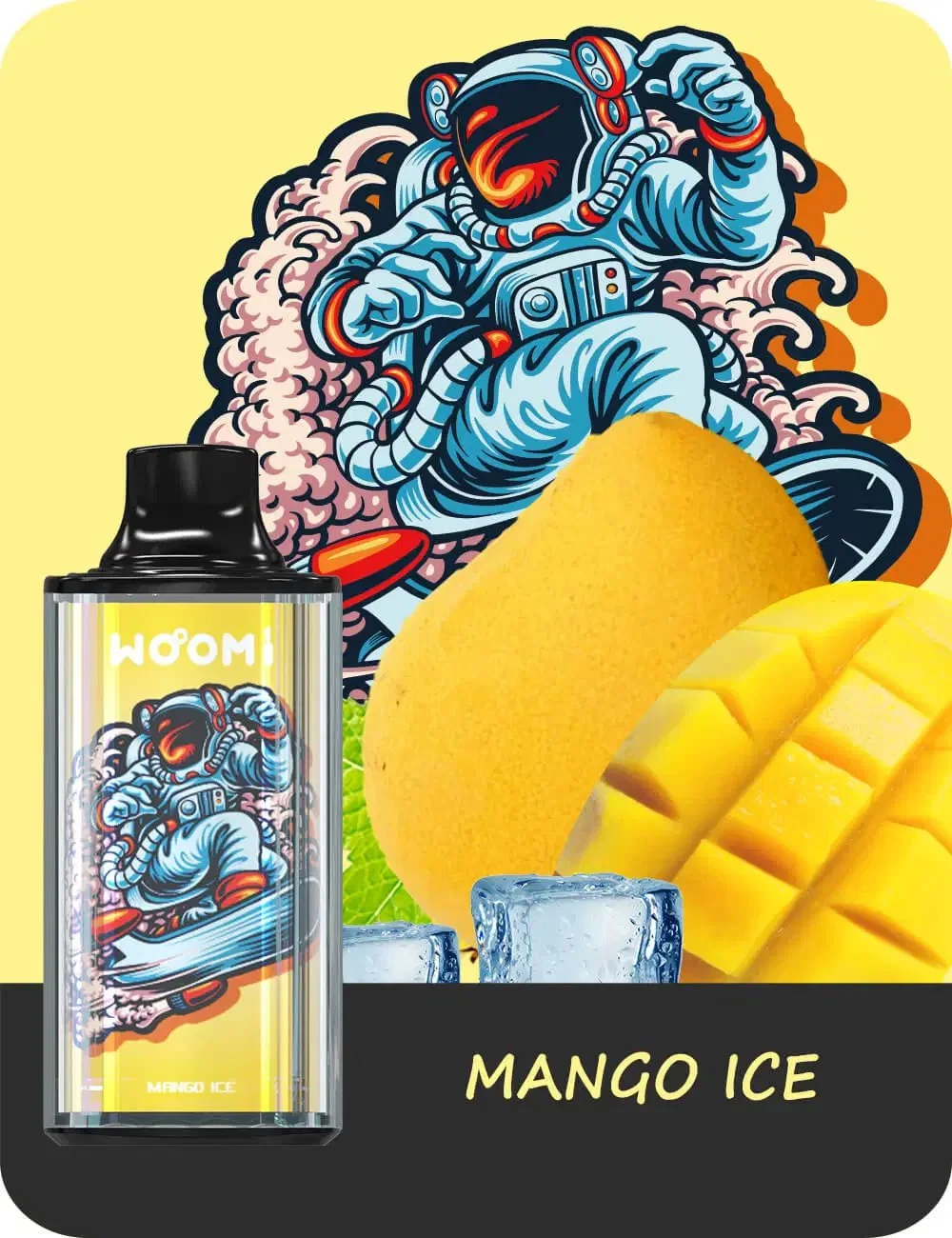 WOOMI SPACE 8000 Puffs Einweg Disposable Kit 600mAh Wiederaufladbar 6 Stück/ Packung