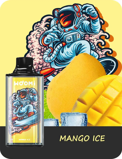 WOOMI SPACE 8000 Puffs Einweg Disposable Kit 600mAh Wiederaufladbar 6 Stück/ Packung