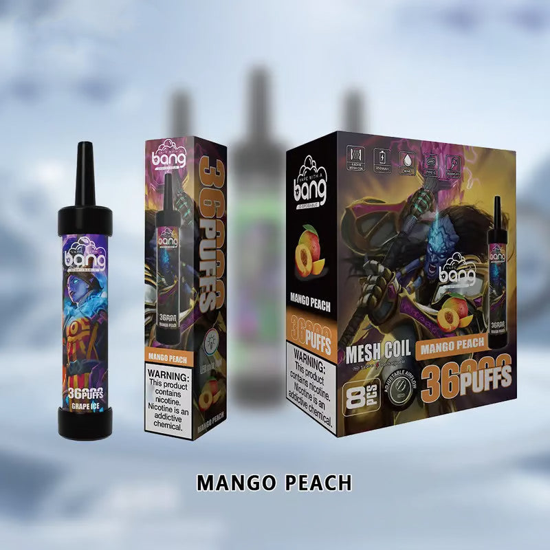 Bang 36000 Puffs Wiederaufladbares DTL Einweg Kit - 📢EXKLUSIVES ANGEBOT - Nehme 4 Zahle NUR 3 an der Kasse!+Ab einem Einkauf von 100€ 2 Mystery Vapes Gratis📢