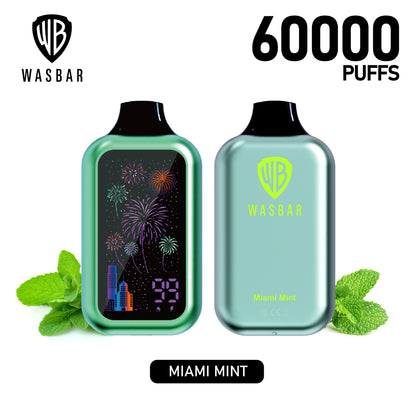 WASBAR 60000 60K Puffs Wiederaufladbares Einweg Kit - 💥 Nehme 5 Zahle NUR 4! + Ab einem Einkauf von 100€ 2 Mystery Gratis💥
