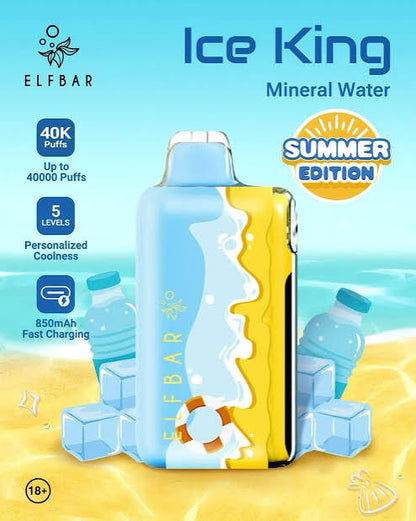 ELF BAR Ice King 40K 40000 Puffs Einweg Kit - Summer Edition - 💥 Nehme 5 Zahle NUR 4! + Ab einem Einkauf von 100€ 2 Mystery Gratis💥