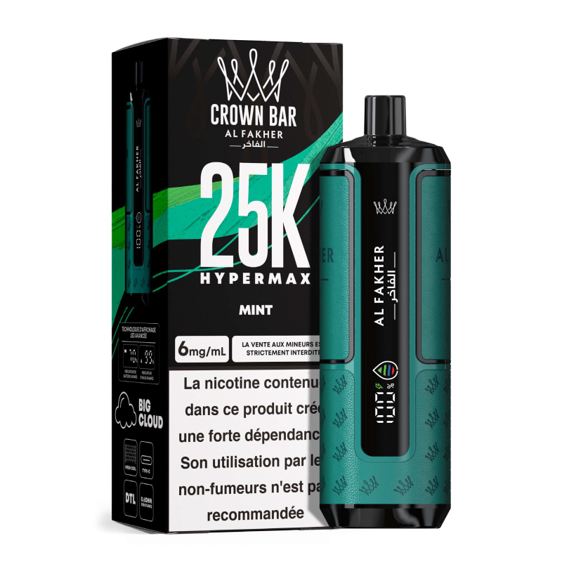 AL Fakher Crown Bar 25K Hypermax Einweg Kit (25000 Puffs) - 💥 Nehme 4 Zahle NUR 3! + Ab einem Einkauf von 100€ 2 Mystery Gratis💥