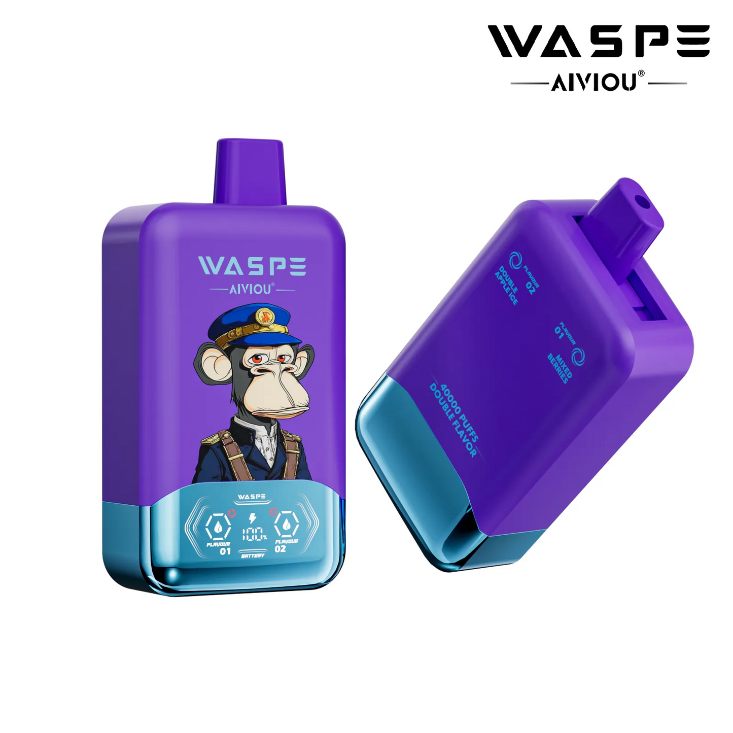 WASPE FIHP 40000 Puffs 40K Einweg Kit (Double Flavor) - 💥 Nehme 5 Zahle NUR 4! + Ab einem Einkauf von 100€ 2 Mystery Gratis💥