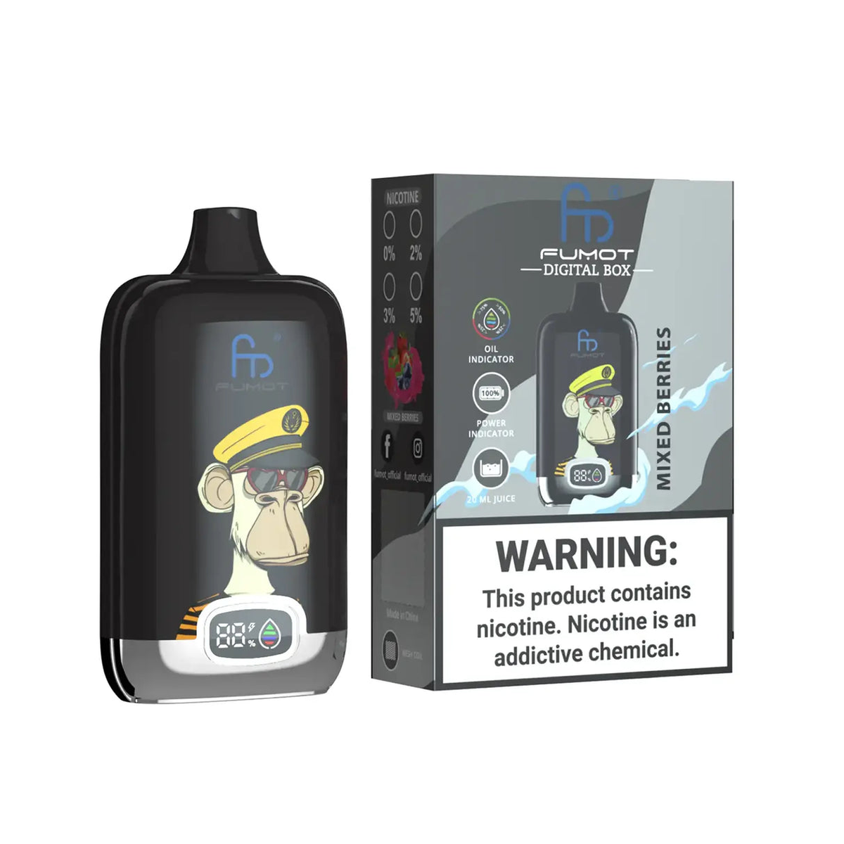 Fumot Randm Digital Box 12K 12000 Puffs Einweg Kit 0mg - 💥 Nehme 4 Zahle NUR 3! + Ab einem Einkauf von 120€ 2 Mystery Gratis💥