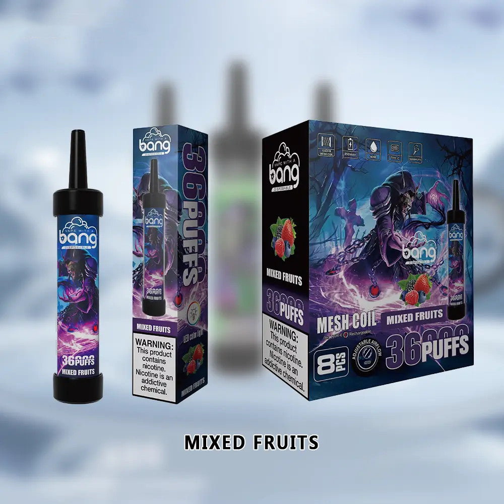Bang 36000 Puffs Wiederaufladbares DTL Einweg Kit - 📢EXKLUSIVES ANGEBOT - Nehme 4 Zahle NUR 3 an der Kasse!+Ab einem Einkauf von 100€ 2 Mystery Vapes Gratis📢