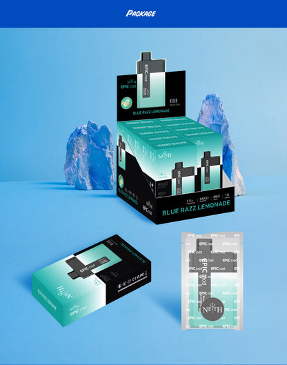 [Clearance sale]  NEITH EPICMOD 5500 Wiederaufladbares Einweg E-Zigarette Kit 650mAh (0mg)