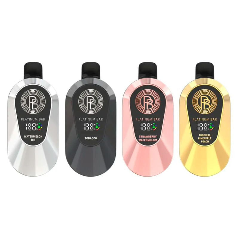 Platinum Bar 15000 Puffs Wiederaufladbares Einweg Kit - 📢EXKLUSIVES ANGEBOT - Nehme 4 Zahle NUR 3! + Ab einem Einkauf von 120€ 1 Mystery Vapes Gratis + Kostenloser Versand 📢