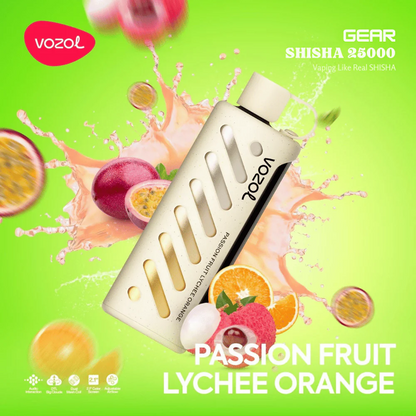 Vozol GEAR SHISHA 25000 Puffs Einweg Kit - 💥 Nehme 5 Zahle NUR 4! + Ab einem Einkauf von 100€ 2 Mystery Gratis💥