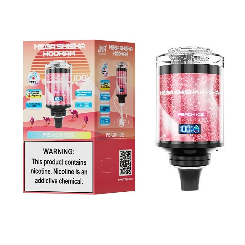 JNR Mega Shisha Hookah 100K Wiederaufladbares Einweg Kit 60ml - 💥 Nehme 4 Zahle NUR 3! + Ab einem Einkauf von 100€ 2 Mystery Gratis💥