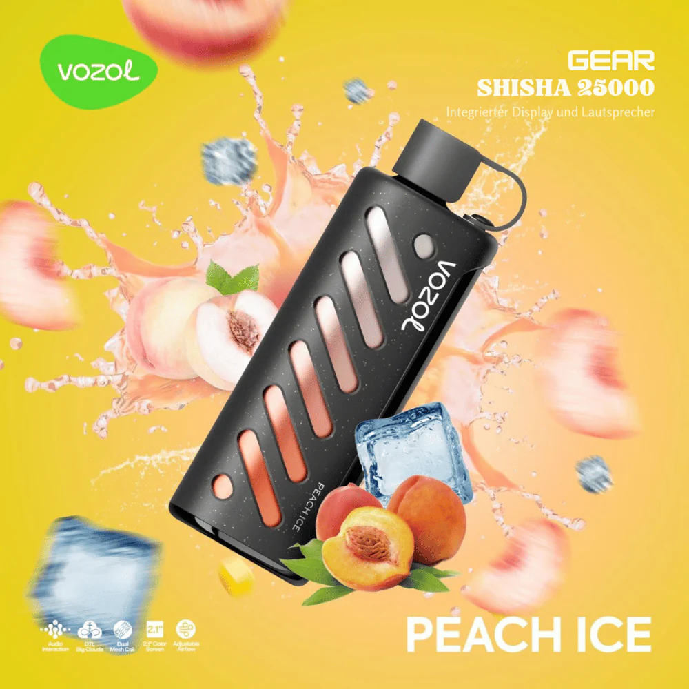 Vozol GEAR SHISHA 25000 Puffs Einweg Kit - 💥 Nehme 5 Zahle NUR 4! + Ab einem Einkauf von 100€ 2 Mystery Gratis💥
