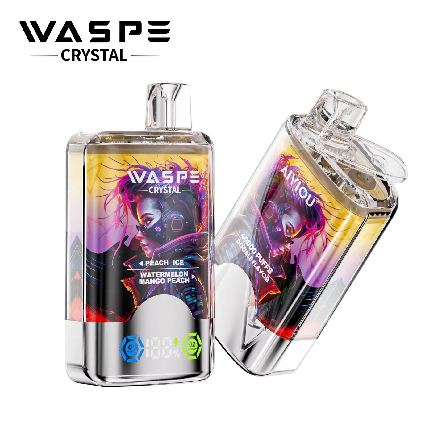 WASPE Crystal 40000 Puffs 40K Einweg Kit (Double Flavor)